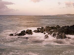 Rocks in the water, Kauai, Hawaii