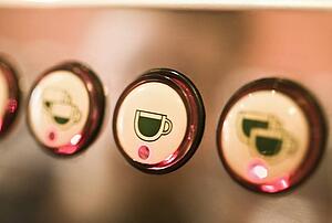 Coffee machine buttons