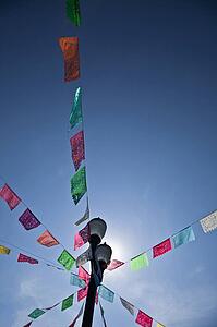 Colorful flags