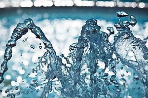 Flowing water