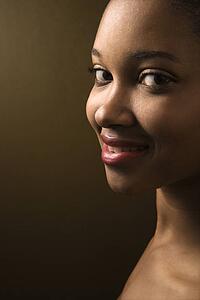 Smiling female looking at viewer