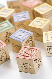 Alphabet building block toys