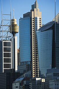 Skyscrapers and buildings in downtown Sydney, Australia