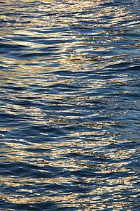 Sunlight reflecting on waves in water