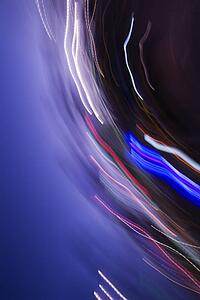 Abstract motion blur of lights