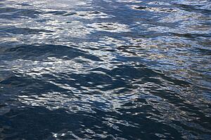 Waves rippling in ocean water