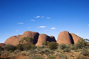 The Olgas rock formation in Uluru Kata Tjuta National Park, Australia