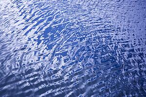 Ripples in ocean water.