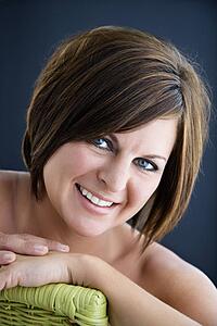 Woman smiling