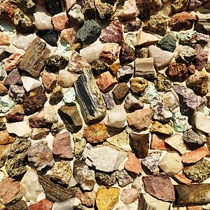 Detail of decorative stones