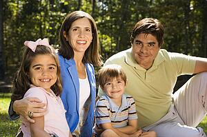 Outdoor family portrait