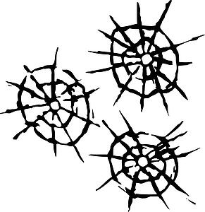 bullet holes