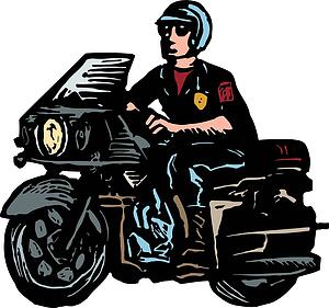 motorcycle cop