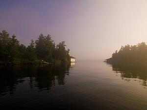 Lake of the Woods, Ontario, Canada, Peaceful setting on a lake