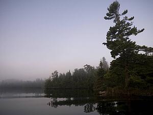 Lake of the Woods, Ontario, Canada, Reflections on a lake