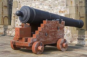 Cannon in King's Bastion, Fortress of Louisbourg National Historic Site, Cape Breton Island, Nova Scotia, Canada