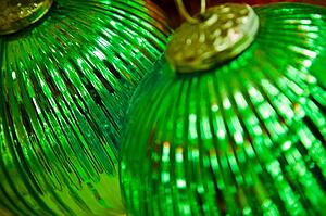 Two Christmas balls
