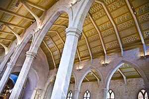Vaulted cathedral ceiling