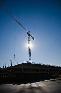Crane on a construction site