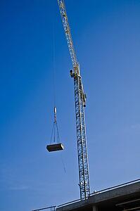 Crane working on a construction site