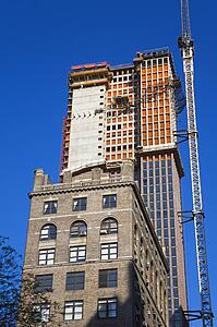 Skyscraper construction on 5th Avenue, Midtown Manhattan, New York City, New York, USA 