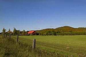 Farm near Mont Tremblant, Quebec, Canada 