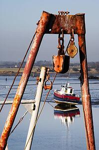 Pulley system on a boat