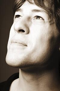 Man looking upwards