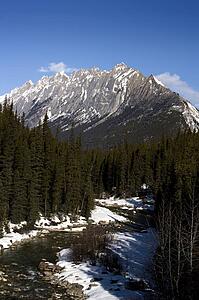 Maligne mountains in Jasper National Park, Alberta, Canada