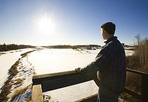 Looking out over the land