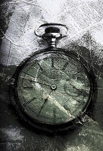 Weathered clock