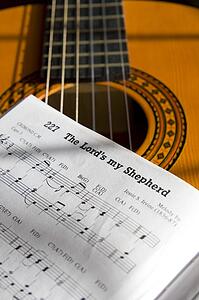 Guitar and book of music