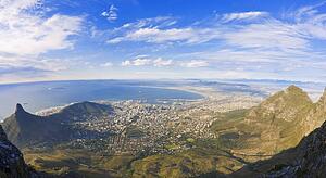 View of Cape Town from Table Mountain, South Africa