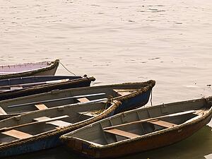 Fishing boats on the water