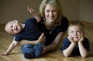 Mother and two sons
