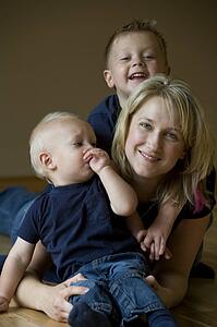 Mother and two sons