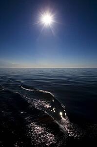 Sun over the water