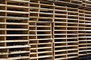 Stacks of pallets