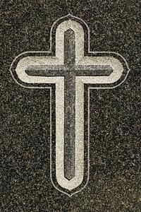 Cross on grave