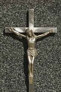 Crucifix on grave
