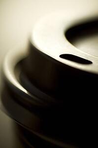 Close-up of disposable cup