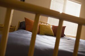 Bed with pillows