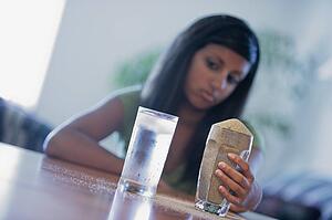 Concept image depicting spiritual dryness versus renewal