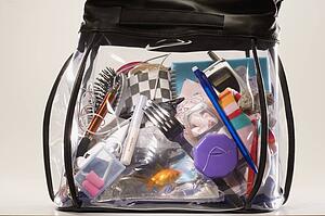 Clear overnight bag