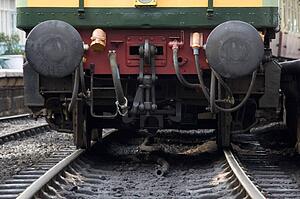 A train on the tracks