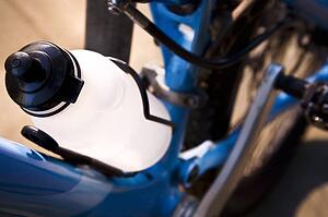 Water bottle on a bike