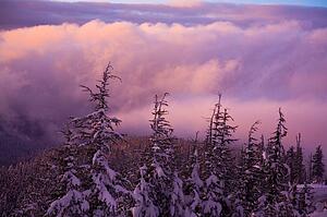 Sunrise Over Mount Hood, Oregon, USA