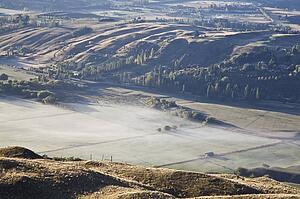 Aerial view of New Zealand