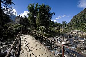 A footbridge in Sapa, Vietnam