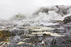 Hot springs in Rotorua, New Zealand